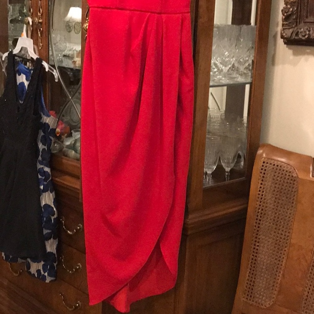 Xscape long dress, red 4 - Picture 3 of 6
